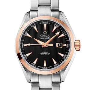 【2025年06月】オメガ シーマスター 231.20.34.20.01.003 ステンレススチール+レッドゴールド 34mm ブラック 中古品