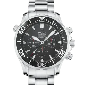 【2023年11月】オメガ シーマスターアメリカズカップ クロノグラフ 2594.50.00 ステンレススチール 41.5mm ブラック 中古品