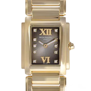 【2022年01月】パテックフィリップ トゥエンティーフォー 4907_1J-011 イエローゴールド	 26.3mm×22.0mm	 ブラウン 中古品