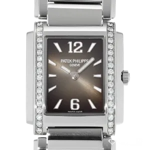 【2022年12月】パテックフィリップ トゥエンティーフォー 4910_1200A-010 ステンレススチール 30m×25mm グレー 中古品