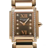 パテックフィリップ トゥエンティーフォー 4908/11R-010 ブラウン ピンクゴールド 26.3mm×22.0mm	