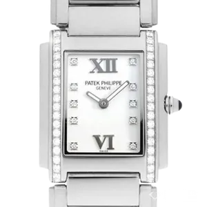 【2022年12月】パテックフィリップ トゥエンティーフォー 4910_10A-011 ステンレススチール 30mm×25mm	 ホワイト 中古品