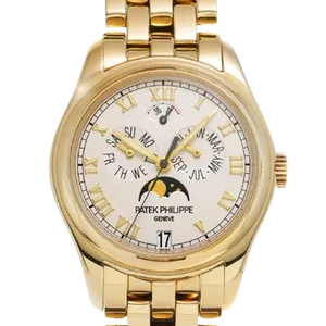 【2021年08月】パテックフィリップ アニュアルカレンダー 5036_1J-001 イエローゴールド 37mm アイボリー 中古品