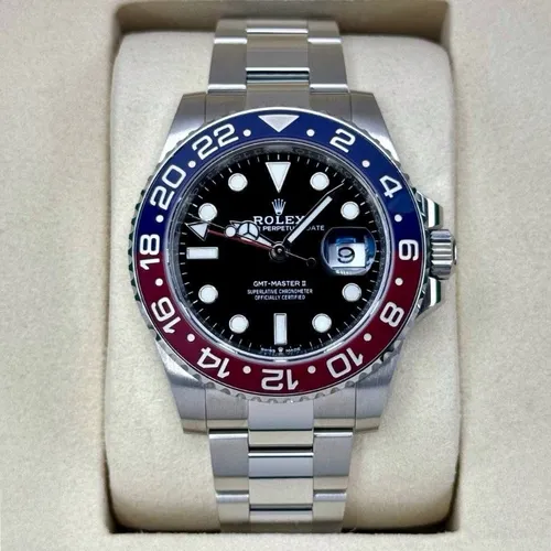 126710BLRO オイスターブレス 赤青ベゼル