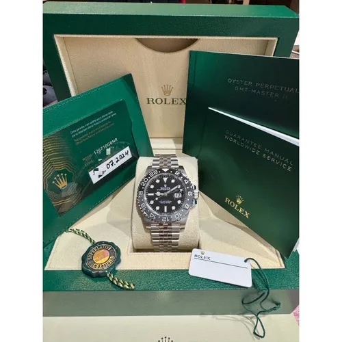 126710GRNR ブラック ステンレススチール ジュビリーブレス
