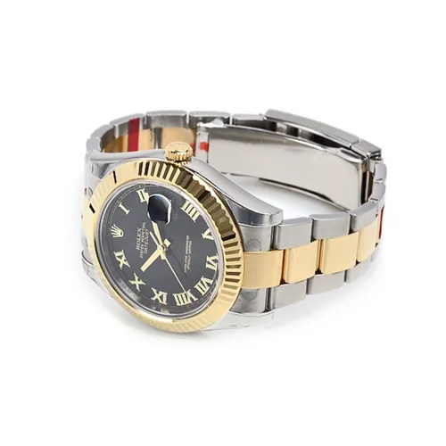 116333 ブラック ローマン オイスターブレスレット