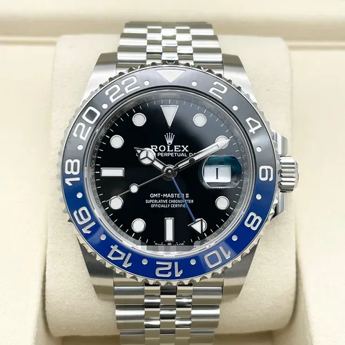 126710BLNR  青黒ベゼル ジュビリーブレス