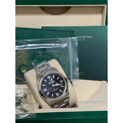 ROLEX エクスプローラー 214270後期 鏡面バックル美中古（【楽天