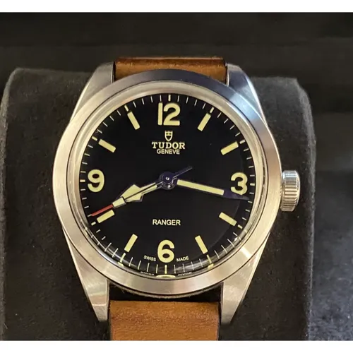 M79950-0002 ブラック レザー＆ラバー ハイブリッドストラップ