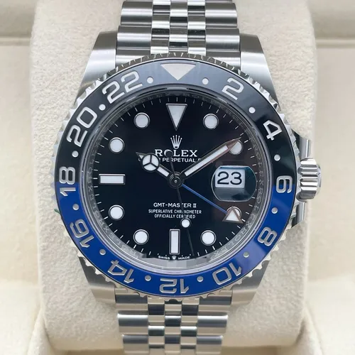 126710BLNR  青黒ベゼル ジュビリーブレス