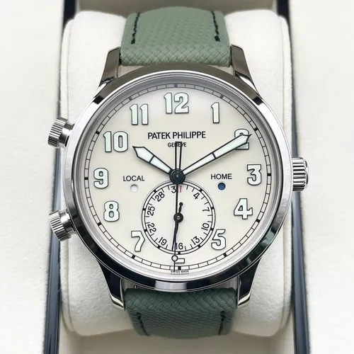 パイロット・トラベルタイム 5524G-010 アイボリー ホワイトゴールド 42mm