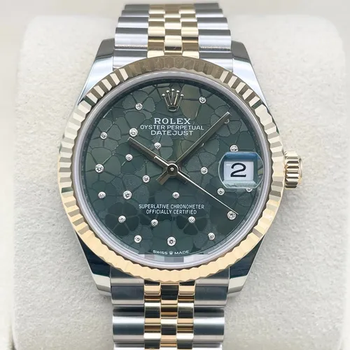 オリーブグリーンフローラルモチーフ 31mm ジュビリーブレスレット