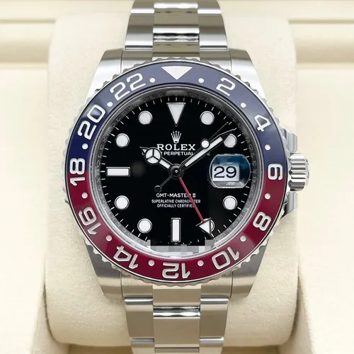 126710BLRO オイスターブレス 赤青ベゼル