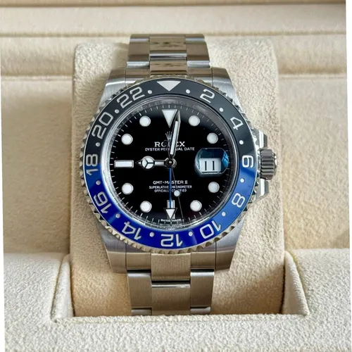 126710BLNR  青黒ベゼル ジュビリーブレス