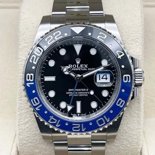 126710BLNR 青黒ベゼル オイスターブレス