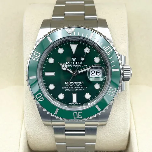 116610LV グリーン  ステンレススチール オイスターブレス