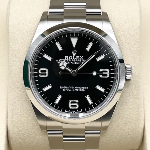 124270 ブラック ステンレススチール オイスターブレス