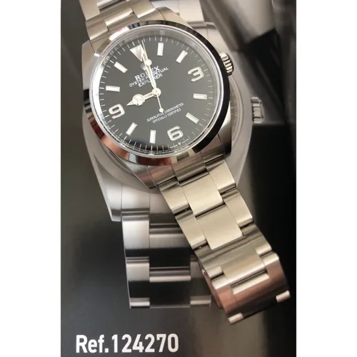 124270 ブラック ステンレススチール オイスターブレス