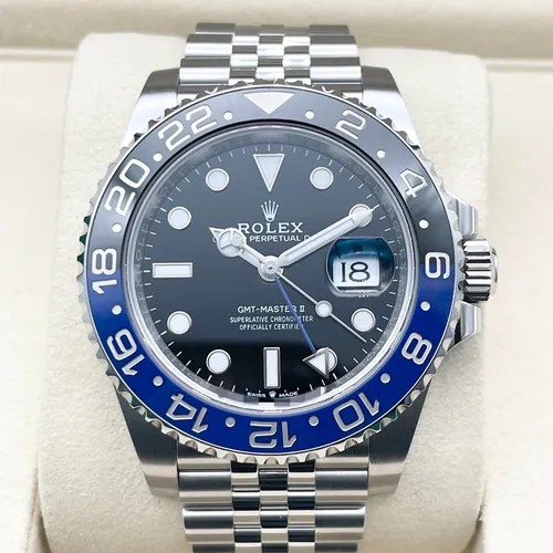 126710BLNR  青黒ベゼル ジュビリーブレス