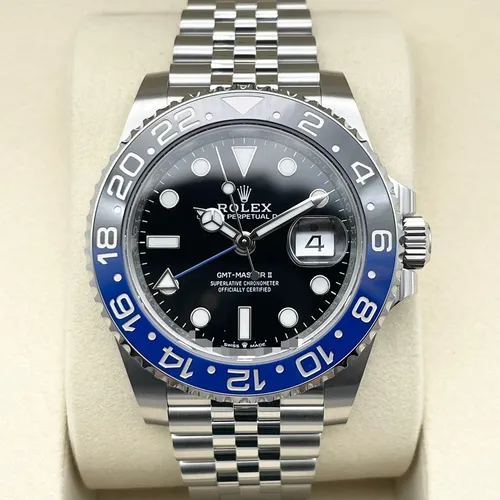 126710BLNR  青黒ベゼル ジュビリーブレス