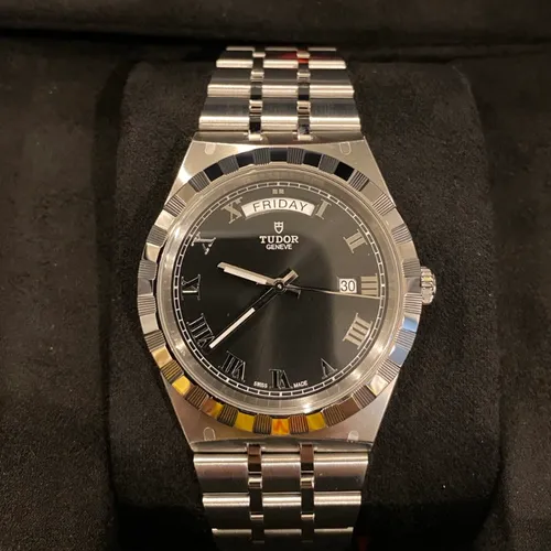 28600 ブラック ローマ ステンレススチール 41mm