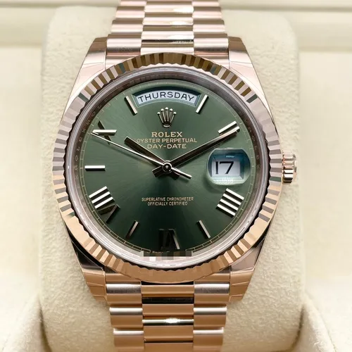 228235 オリーブグリーン プレジデントブレスレット