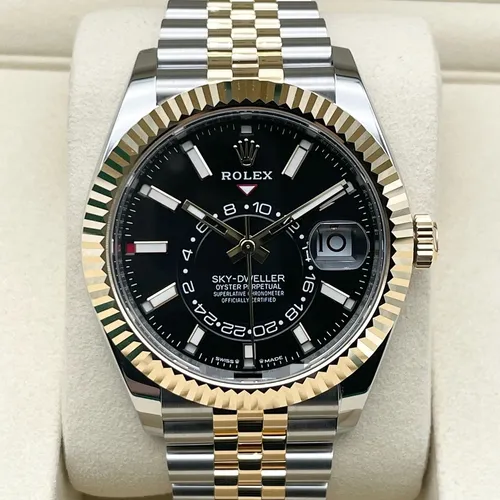 336933 ブライトブラック ステンレススチール+イエローゴールド ジュビリーブレス