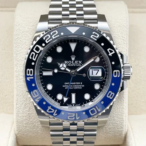 126710BLNR  青黒ベゼル ジュビリーブレス