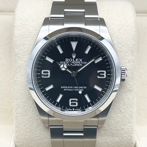 124270 ブラック ステンレススチール オイスターブレス