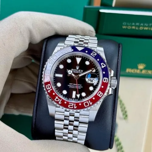 【新品・高コスパ！】GMT 赤黒ベゼル コーク×ジュビリーブレス　メンズ腕時計 新品・高コスパ！】GMT 赤黒ベゼル コーク×ジュビリーブレス