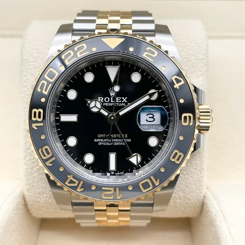 126713GRNR ブラック ステンレススチール+イエローゴールド ジュビリーブレス