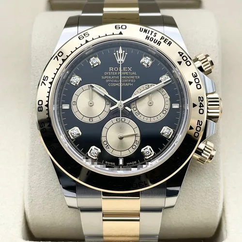 126503G ブライトブラック＆ゴールデン 8Pダイヤ