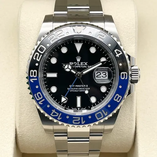 126710BLNR 青黒ベゼル オイスターブレス