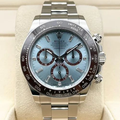 126506A ダイヤ入りアイスブルー オイスターブレス