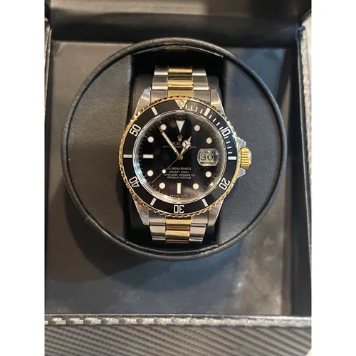 16803 ブラック ステンレススチール+イエローゴールド