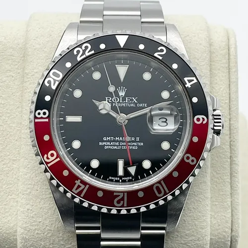 16710 ステンレススチール 赤黒ベゼル