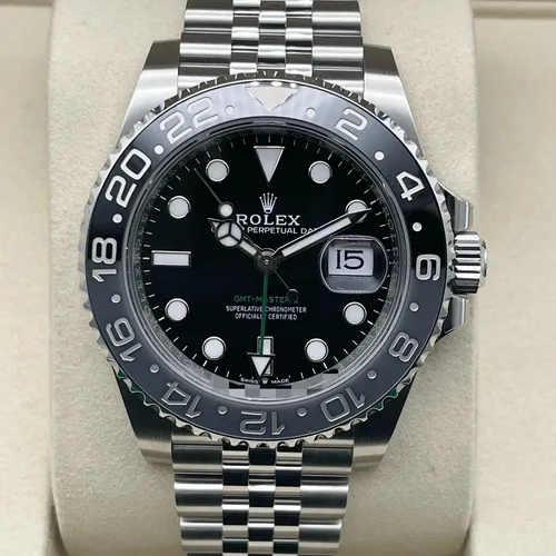 126710GRNR ブラック ステンレススチール ジュビリーブレス