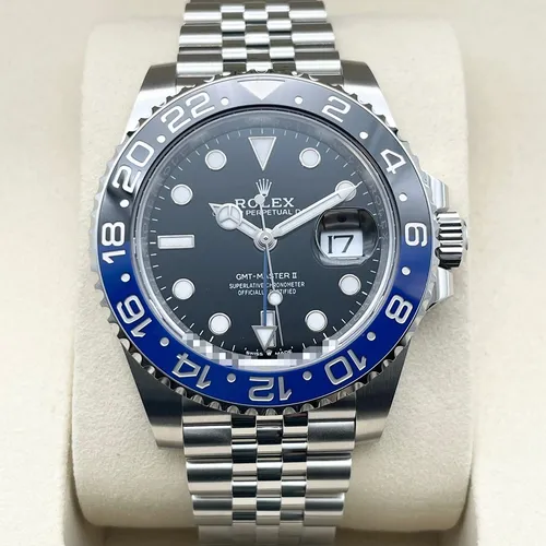 126710BLNR  青黒ベゼル ジュビリーブレス