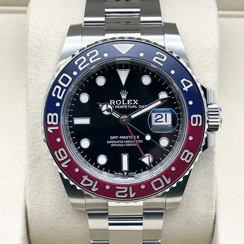 126710BLRO オイスターブレス 赤青ベゼル