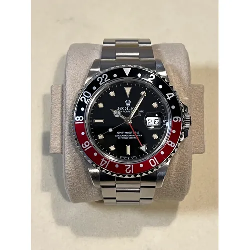 16710 ステンレススチール 赤青ベゼル 