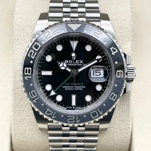 126710GRNR ブラック ステンレススチール ジュビリーブレス