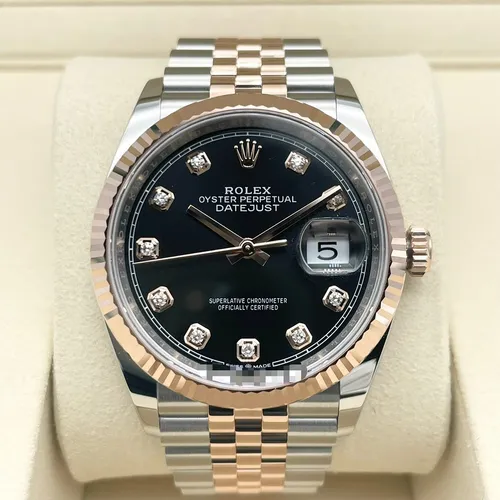 126231G ブラック 10Pダイヤ ジュビリーブレス