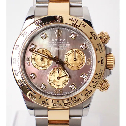 116503NG ダイヤ ブラックシェル ステンレススチール+イエローゴールド