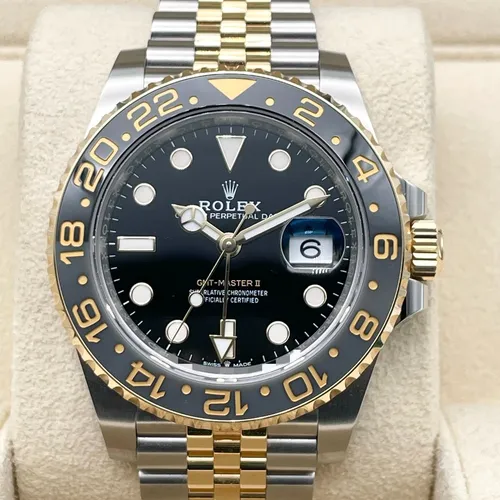 126713GRNR ブラック ステンレススチール+イエローゴールド ジュビリーブレス