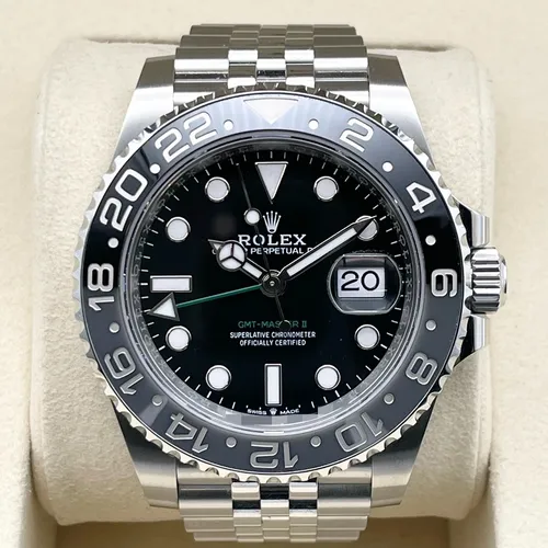 126710GRNR ブラック ステンレススチール ジュビリーブレス