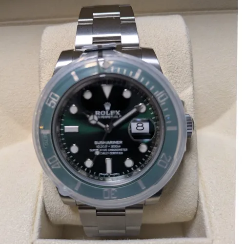 116610LV グリーン  ステンレススチール オイスターブレス