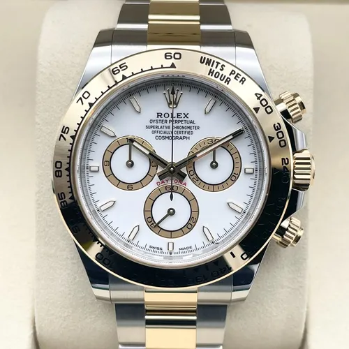 126503 ステンレススチール+イエローゴールド ホワイト