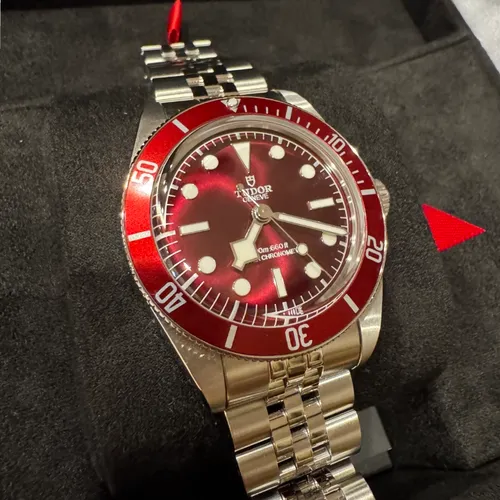  M7939A1A0RU-0001 バーガンディーラッカー ステンレススチール 39mm 