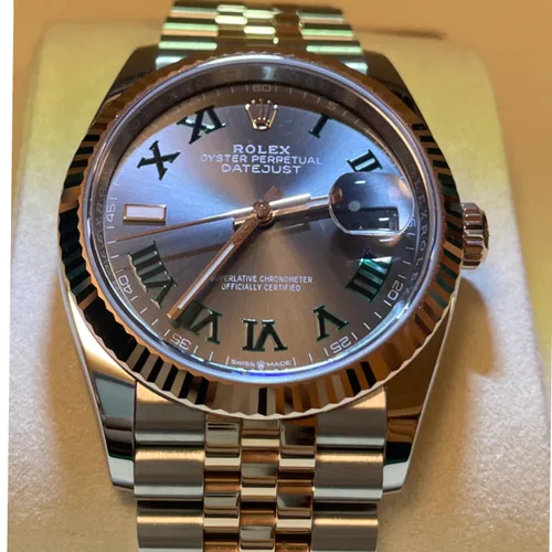 126231 スレートローマン ステンレススチール+エバーローズゴールド ジュビリーブレス 36mm