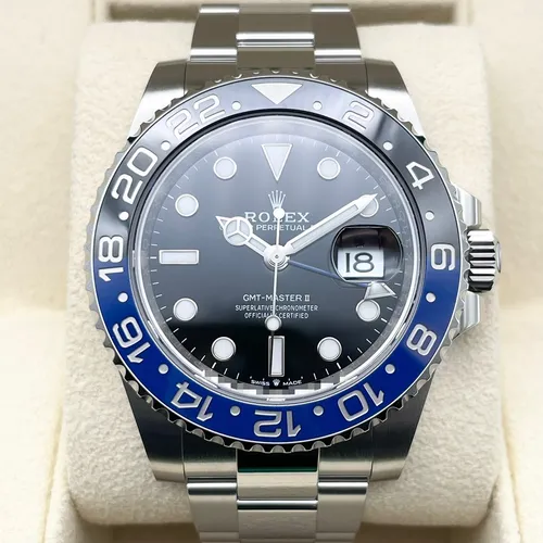 126710BLNR 青黒ベゼル オイスターブレス